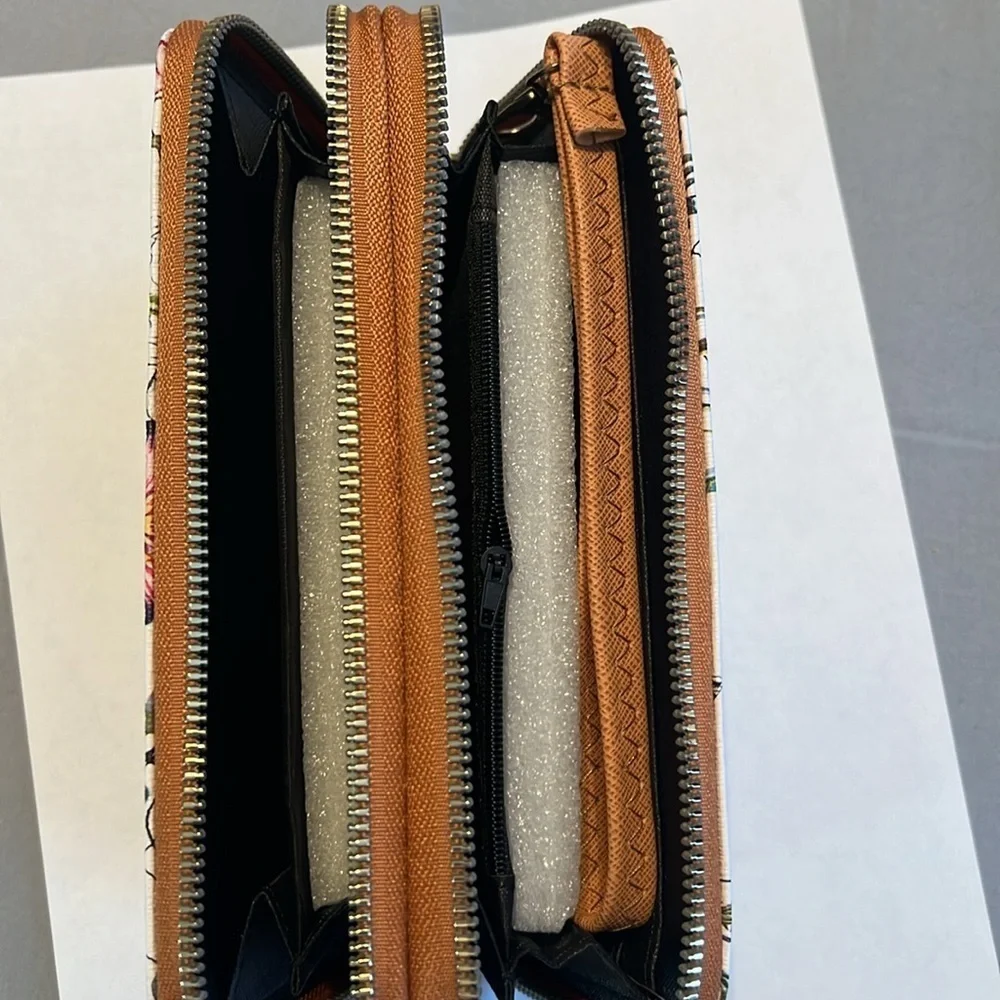 New Double Zipper Wallet Wristlet